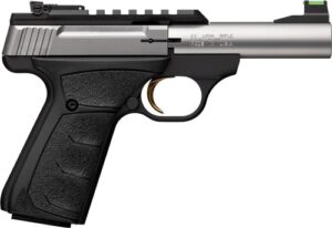 Browning Buck Mark Plus Micro Bull .22 LR 4-inch pistol, stainless slide and black alloy frame with UFX grip