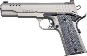 Auto-Ordnance 1911TCAC6 1911A1 .45 ACP 5-inch stainless Savage Cerakote with gray G10 grips