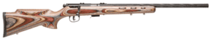 Savage Mark II BRJ 21" .22 LR bolt-action rifle with spiral-fluted barrel and multi-color laminate stock