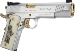 Girsan EAA MC1911S Liberador 9mm 5 inch Chrome Gold 9rd pistol right-side view