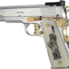 Girsan EAA MC1911S Liberador 9mm 5 inch Chrome Gold 9rd pistol right-side view