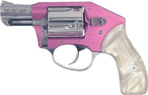 Charter Arms Chic Lady Off Duty .38 Special 2-inch revolver pink anodized frame hi-polish stainless barrel
