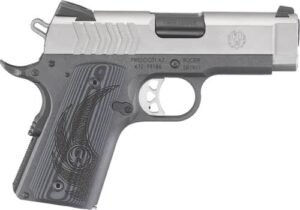 Ruger SR1911 Officer 9mm 3.6-inch stainless slide tungsten gray frame with G-10 grips