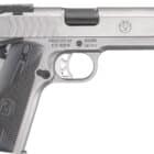 Ruger SR1911 Target 9mm 5 inch stainless pistol with deluxe checkered G-10 grips