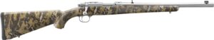 Ruger 77/44 .44 Rem Mag threaded stainless barrel camo synthetic stock 4-round