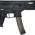 Grand Power Stribog SP9A3S 9mm pistol in black with threaded barrel and M-LOK handguard