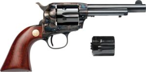 Cimarron Model P JR .32 H&R Magnum 4.75in revolver with blued barrel and wood grips