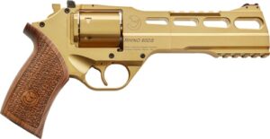 Chiappa Rhino 60SA .357 Magnum 6-inch barrel gold frame walnut grips