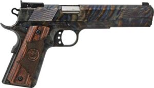 Iver Johnson Eagle XL .45 ACP 6-inch case colored wood grips