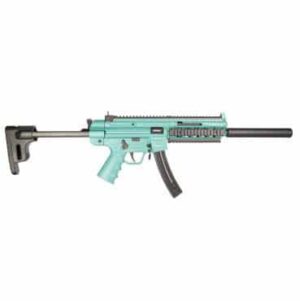GSG-16 22LR carbine 16.25 in mint green polymer receiver faux suppressor