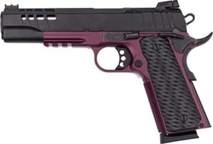 Great Lakes GL1911-45FSSCHY .45 ACP 5 inch 1911 pistol black slide black cherry frame