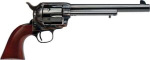 Cimarron P-Model .45 Long Colt 7.5 in blued revolver with wood grips and original 'old look' finish