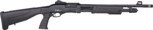 Iver Johnson pump action 20 gauge shotgun 18-inch blued barrel pistol grip stock
