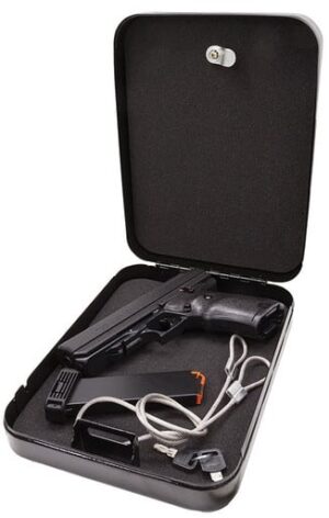 Hi-Point HPJHP45HSP .45 ACP 4.50 in pistol with serrated slide and keyed lock box