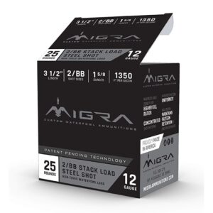 MIGRA STAXD STEEL 12GA 3.5 1-5/8OZ #2-BB 25/10