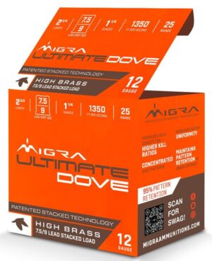 MIGRA DOVE 12GA 2.75 1.25OZ #7.5-9 25/10