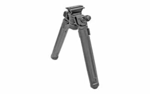 Magpul MAG951-BLK bipod mounted, black, forward-stowing spring-tensioned legs