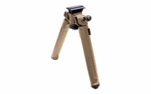 Magpul MAG951-FDE bipod in Flat Dark Earth with ARMS 17S-style attachment and adjustable legs