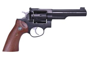 Ruger GP100 .327 Federal Magnum 5-inch blued revolver with half-lug barrel