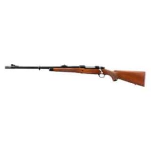 Ruger Hawkeye African 47121 left-hand .375 Ruger 23-inch satin blued rifle with walnut stock