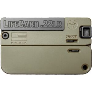 Trailblazer Firearms LifeCard LC1-P-ODG folding .22 LR pistol with OD green polymer grip