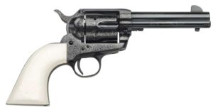 Taylors and Company 1873 Outlaw Legacy .357 Magnum 4.75 inch blued engraved revolver