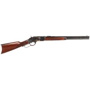 Taylors and Company TF Uberti 1873 .45 LC 20 blued lever-action rifle straight checkered walnut