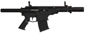 Derya DY12Y 12GA semi-auto shotgun with 11 inch threaded barrel and adjustable stock, black finish