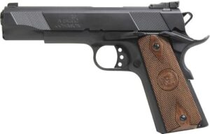 Iver Johnson EAGLE9 9mm 5 inch matte blued 1911-style pistol with wood grips