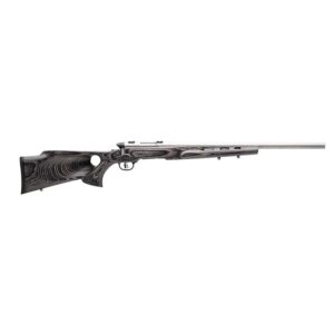 Savage B.Mag Target .17 WSM rifle, stainless heavy barrel, gray laminate thumbhole stock