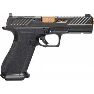 Shadow Systems DR920 Elite 9mm handgun with 4.5 inch bronze fluted barrel and optic-ready slide