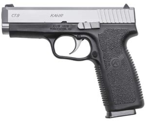 Kahr Arms CT9 9mm pistol, matte stainless slide, black finish, CT9093N