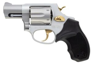 Taurus 856 Ultra-Lite .38 Special 2-inch 6-shot revolver matte stainless with gold accents