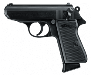 Walther PPK/S .22LR pistol in black with 10-round magazine