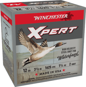 WINCHESTER XPRT STL 12G 3.5" #2 HV WTRFWL 1-1/4OZ 25/250