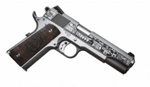 Springfield Armory Garrison SS .45 ACP 5" Bourbon Exclusive stainless pistol side view