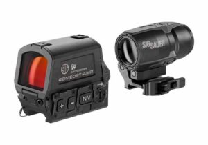 Sig Sauer Romeo8T-AMR and Juliet3T micro magnifier combo, black, 1x/3x optics