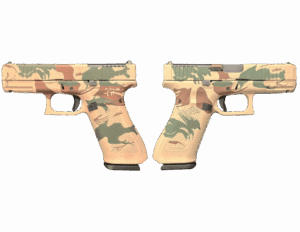 GLOCK 45 Gen5 MOS Rhodesian Brushstroke 9mm pistol right-side view