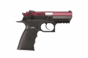 Magnum Research Baby Eagle III Compact 9mm Black Cherry Cerakote pistol front-left view