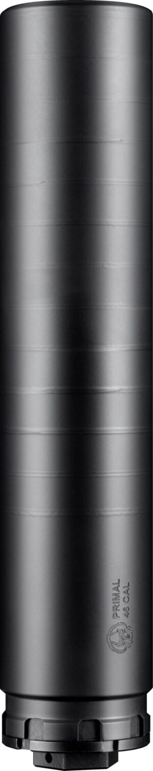 Dead Air Primal .46 cal suppressor, 17-4 PH stainless, black Cerakote finish