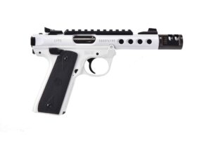 Ruger MKIV 22/45 LT Storm Trooper .22 LR pistol in Stormtrooper white Cerakote