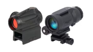 Sig Sauer ROMEO-MSR Gen II red dot paired with JULIET5 Micro 5x magnifier