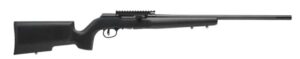 Savage A22 Pro Varmint .22 LR rifle with threaded heavy fluted barrel and hardwood Boyds Pro Varmint stock