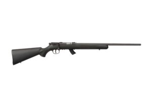 Savage Mark II F .17 HM2 bolt-action rifle with blued barrel and black synthetic stock