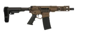 Wise Arms WA-15B 7.5-inch .300 AAC Blackout pistol with SBA3 in midnight bronze Cerakote
