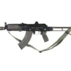 Arsenal AR-M14SF TACT 7.62 x 39mm rifle with 8.5in barrel and right-side folding stock in OD Green