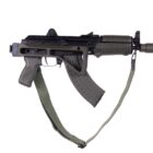 Arsenal AR-M14SF TACT 7.62 x 39mm rifle with 8.5in barrel and right-side folding stock in OD Green