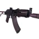 Arsenal AR-M14SF TACT 7.62x39 SBR in plum with folding stock and flash hider
