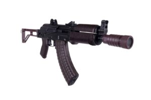 Arsenal AR-M14SF TACT 7.62x39 SBR in plum with folding stock and flash hider