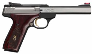 Browning Buck Mark Medallion .22 LR 5.5in slab-sided barrel rosewood grips matte black frame